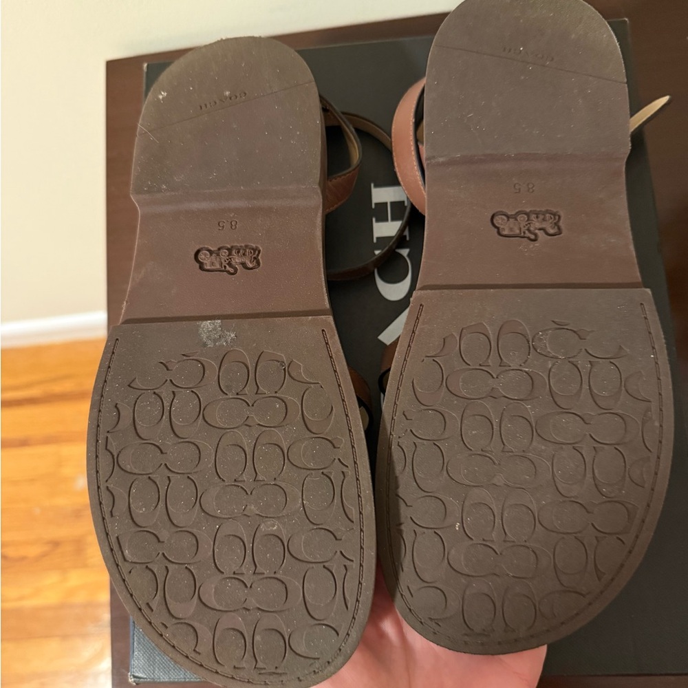 Coach Dark Brown Franny Sandal - Picture 7 of 8
